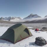 【登山】急激な気温低下への備え | 山での体温維持と対処法 をイメージした 広角の風景、山 の写真