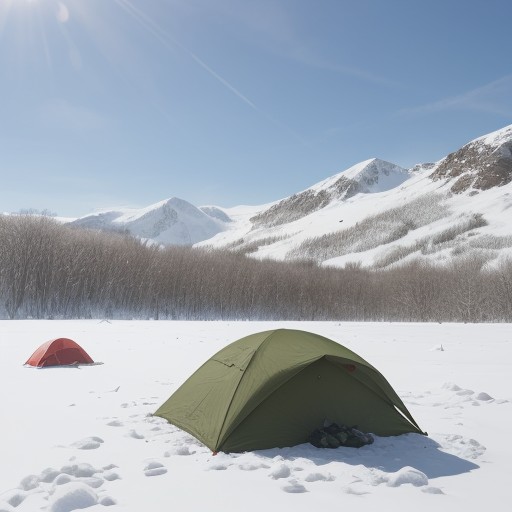 【山菜】残雪期の採取タイミング | 旬の見極め方と注意点 をイメージした 広角の風景、雪景色 の写真