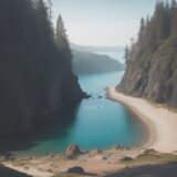 【海】潮の流れに合わせた泳ぎ方 | 初心者が知るべき基本のコツ をイメージした 広角の風景 の写真