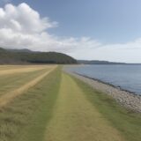 【アイナメ】釣りの時期と狙い目 | 北海道の沿岸で釣る方法 をイメージした 広角の風景 の写真