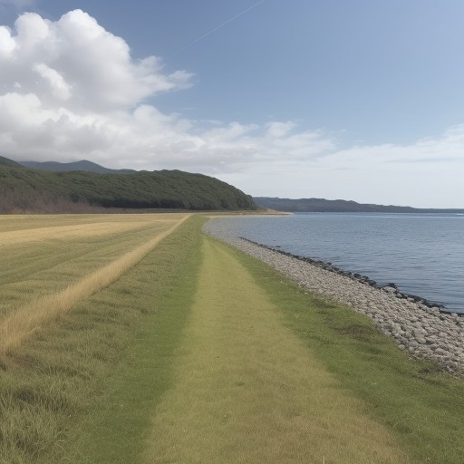 【アイナメ】釣りの時期と狙い目 | 北海道の沿岸で釣る方法 をイメージした 広角の風景 の写真