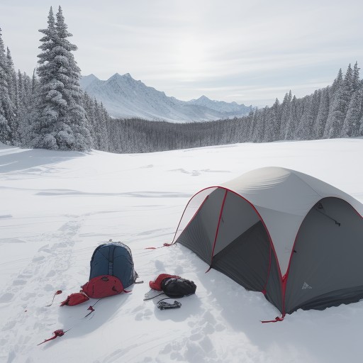 【ウィンタースポーツ】兼用できる装備の選び方 | 冬山の登山とスキーで使う道具 をイメージした 広角の風景、冬、山、冬 の写真