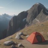 【登山】稜線を歩くための装備 | 遭難を防ぐ対策と準備 をイメージした 広角の風景、山、稜線 の写真