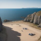【アジ釣り】ライトゲームで使う仕掛け | おすすめの結び方と手順 をイメージした 広角の風景 の写真