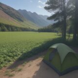 【山菜】初夏の山で役立つ見分け方 | 採取時の注意点とポイント をイメージした 広角の風景、夏 の写真