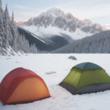 【低体温症】登山の体温回復に役立つ食事 | 体を温めるメニューと選び方 をイメージした 広角の風景、山 の写真
