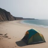 【海釣り】風速の限界目安 | 安全に釣行するための判断基準 をイメージした 広角の風景 の写真