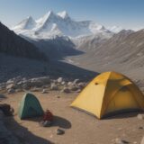 【登山道具】劣化の見分け方 | 安全に使い続けるための点検ポイント をイメージした 広角の風景、山 の写真