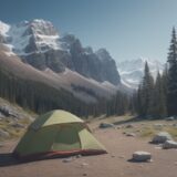 【登山】足首の捻挫への対処法 | 固定テープの使い方と手順 をイメージした 広角の風景、ハイキング の写真