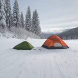 【ウィンタースポーツ】道具のメンテナンス方法 | 冬の準備と装備の点検 をイメージした 広角の風景、冬、冬 の写真