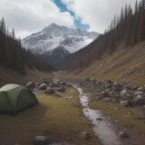 【登山】泥濘での歩き方 | 足元の滑りを防ぐコツと装備の選び方 をイメージした 広角の風景、ハイキング の写真