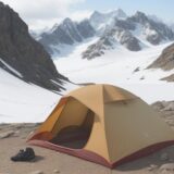 【登山用ギア】寿命の見極め方 | 交換時期を示すサインと表示の確認方法 をイメージした 広角の風景、山 の写真