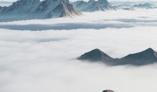 【登山】稜線を歩くルート | 足元に広がる雲の流れ