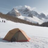 【登山】山頂の気温差への対策 | 服装選びのポイント をイメージした 広角の風景、山 の写真