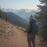 【登山ザック】正しいフィッティングの手順 | 肩と腰の負担を減らす調整方法 をイメージした 広角の風景、ハイキング の写真