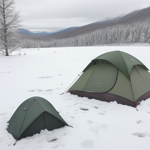 【山菜】残雪期の採取ポイント | 注意したいルールとマナー をイメージした 広角の風景、雪景色 の写真