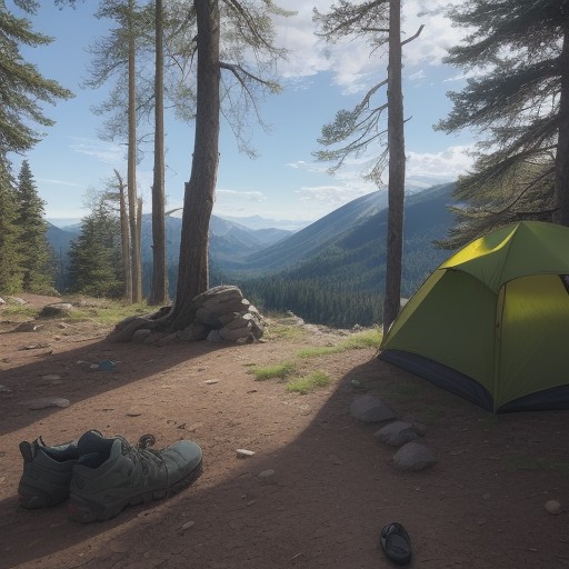 【登山シューズ】泥落としをするタイミング | 正しいお手入れの時期 をイメージした 広角の風景、ハイキング の写真