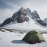 【低体温症】登山の濡れ対策以外の予防策 | 体温を守る服装と行動のコツ をイメージした 広角の風景、山 の写真