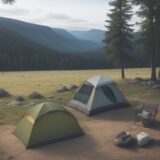 【キャンプ】救急用品の選び方 | 持っていく物の優先順位 をイメージした 広角の風景 の写真