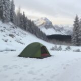 【冬山】低温症を防ぐ食事メニュー | 体を温める食材の選び方 をイメージした 広角の風景、山、冬 の写真