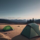 【キャンプバーナー】選び方のポイント | ウインドスクリーンの活用法 をイメージした 広角の風景 の写真