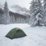 【低体温症】登山の濡れ対策以外の予防策 | 体温を維持する服装と行動のコツ をイメージした 広角の風景、ハイキング の写真