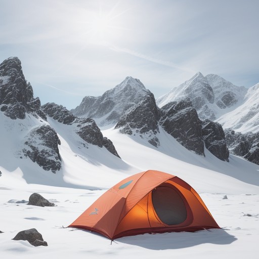 【登山】稜線の霜への備え | 冬山での装備と注意点 をイメージした 広角の風景、山、稜線、山、冬 の写真