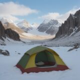 【登山用ギア】寿命を延ばす手入れ | 正しい保管方法とメンテナンス をイメージした 広角の風景、山 の写真