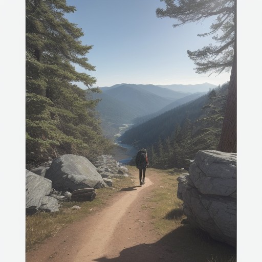 【登山】稜線を歩くための体力配分 | 山行計画のポイント をイメージした 広角の風景、ハイキング、稜線 の写真