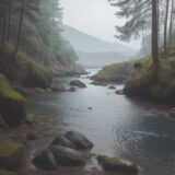 【海】潮の流れに合わせた泳ぎ方 | 初心者のための練習方法 をイメージした 広角の風景 の写真