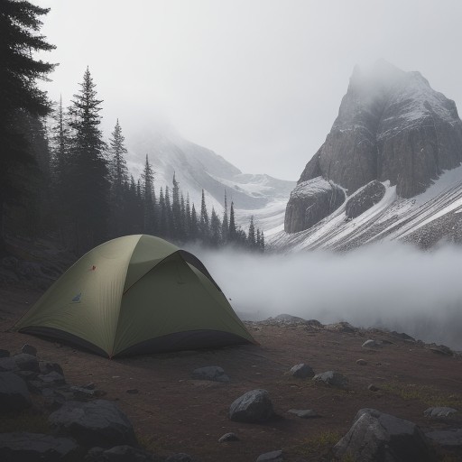 【登山】霧で視界が悪い時の判断 | 回復のサインと対処法 をイメージした 広角の風景、山 の写真
