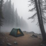 【登山】霧の中での視界確保 | 準備すべき道具と使いかた をイメージした 広角の風景、山 の写真