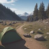 【登山シューズ】紐の結び方 | 足へのフィット感を高める調整方法 をイメージした 広角の風景、ハイキング の写真