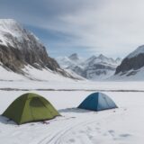 【低体温症】登山のリスクと段階的な症状 | 体の変化と対処法 をイメージした 広角の風景、山 の写真