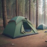 【キャンプ】疲労サインの見極め方 | 体力の限界を知るポイント をイメージした 広角の風景 の写真