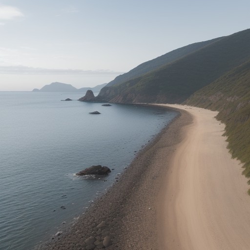 【海釣り】船の往来を避けるポイント | 安全な釣り場の選び方 をイメージした 広角の風景 の写真