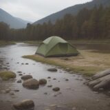 【ウェーダー】股下の調整方法 | 川釣りの準備とサイズ選びのコツ をイメージした 広角の風景、川 の写真
