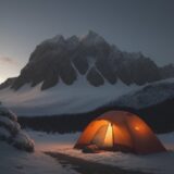 【山小屋】夜間の気温の変化 | 準備すべき服装と対策 をイメージした 広角の風景、山 の写真