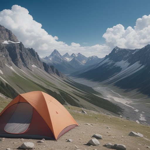 【熱中症】夏の登山で気をつける気温の変化 | 対策と注意点 をイメージした 広角の風景、山、夏 の写真