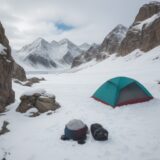 【登山用具】服装選びのコツ | 山の温度差への対策方法 をイメージした 広角の風景、山 の写真