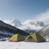 【避難訓練】登山の安全を守るルート確認 | 緊急時の避難方法を学ぶ をイメージした 広角の風景、山 の写真