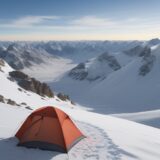 【登山】高い山に登る技術 | 頂上を目指すための練習方法 をイメージした 広角の風景、山 の写真