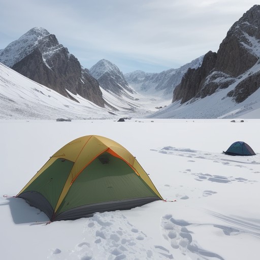 【地球温暖化】山頂の気温変化 | 雪解けの時期と登山の計画 をイメージした 広角の風景、雪景色、山 の写真