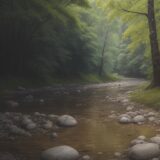 【水生昆虫】川で見つけた節足動物 | 生態と特徴のまとめ をイメージした 広角の風景、川 の写真