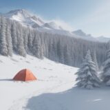【冬山】霜降りの意味と注意点 | 雪山登山の安全な歩き方 をイメージした 広角の風景、山、冬、山、雪景色 の写真