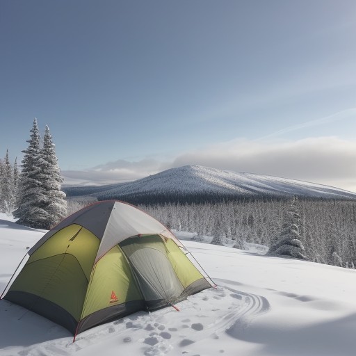 【冬山】テントの結露を室内で乾かす方法 | 正しい手順と道具の管理 をイメージした 広角の風景、山、冬 の写真