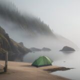 【海霧】出現する前のサイン | 釣りに出かける時の注意点 をイメージした 広角の風景 の写真
