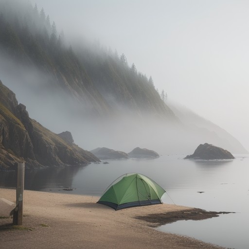 【海霧】出現する前のサイン | 釣りに出かける時の注意点 をイメージした 広角の風景 の写真