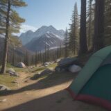 【登山ウエア】収納を減らす圧縮袋 | パッキングの手順とコツ をイメージした 広角の風景、ハイキング の写真