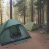 【アウトドアバッグ】中身を分ける収納術 | 登山での荷物整理方法 をイメージした 広角の風景、ハイキング の写真